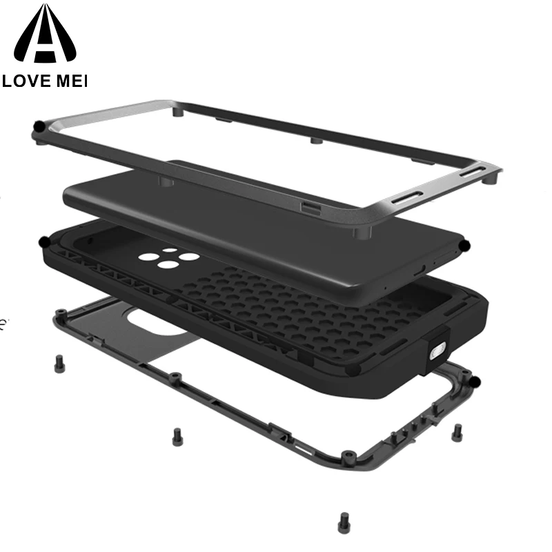 Love Mei Powerful Aluminum Case For Huawei Mate 20 Pro Cover Shockproof 360 Protection For Huawei Mate 20/Mate 20 Lite
Love Mei Powerful Aluminum Case For Huawei Mate 20 Pro Cover Shockproof 360 Protection For Huawei Mate 20/Mate 20 Lite