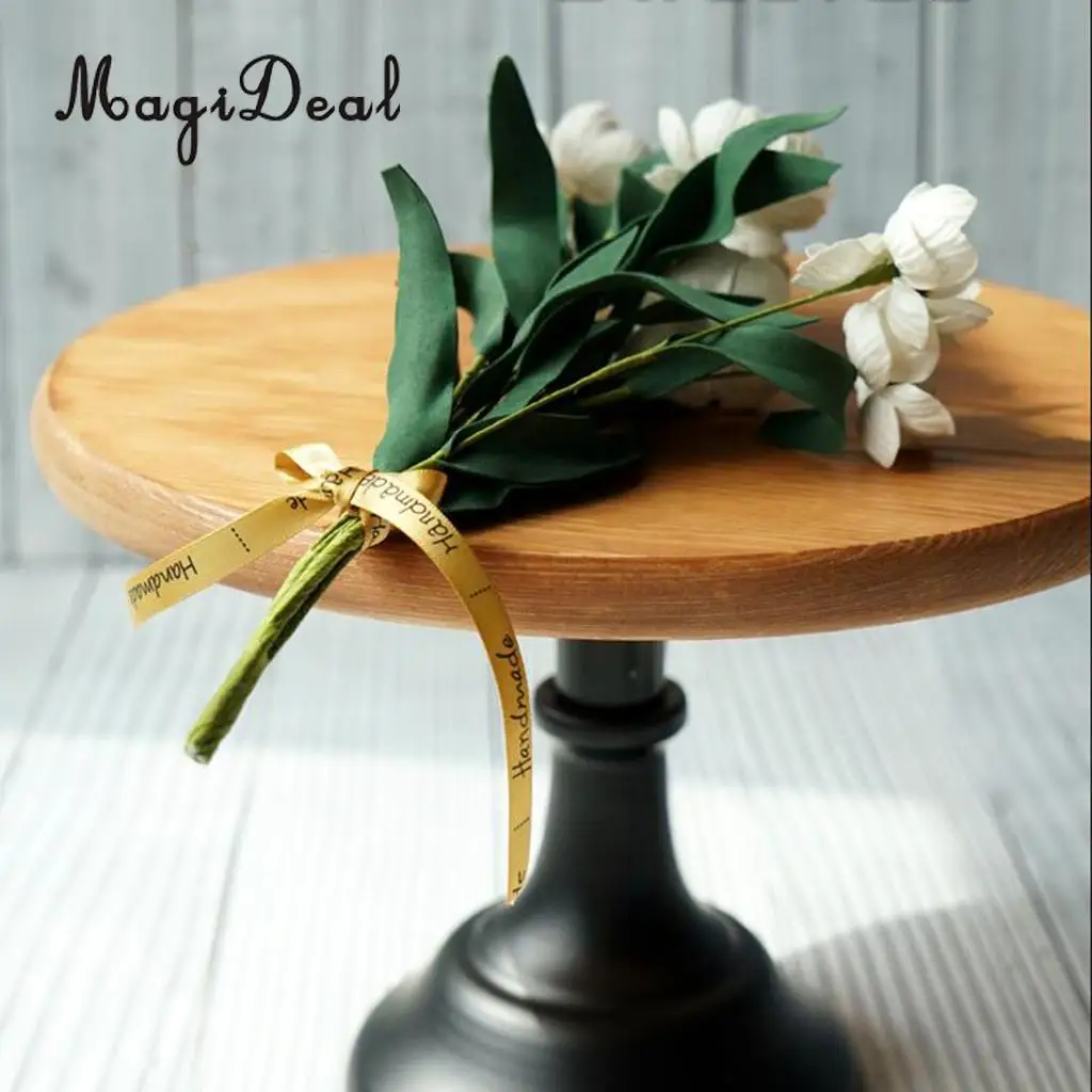 MagiDeal Wood Cake Stand 10/12inch Wedding Cake Fondant Display Plate