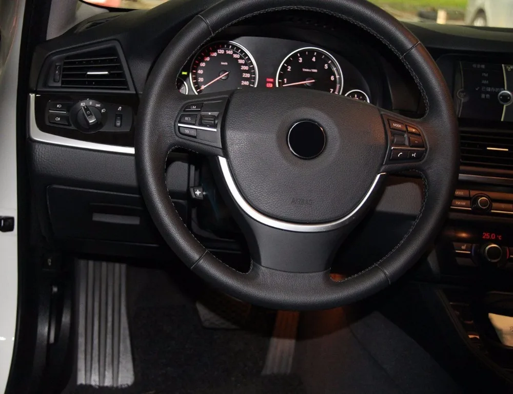 ABS Chrome Steering Wheel Strips Sequins Trim Sticker For BMW 5 Series F10 520 525 2011-2015 Car Accessories
ABS Chrome Steering Wheel Strips Sequins Trim Sticker For BMW 5 Series F10 520 525 2011-2015 Car Accessories