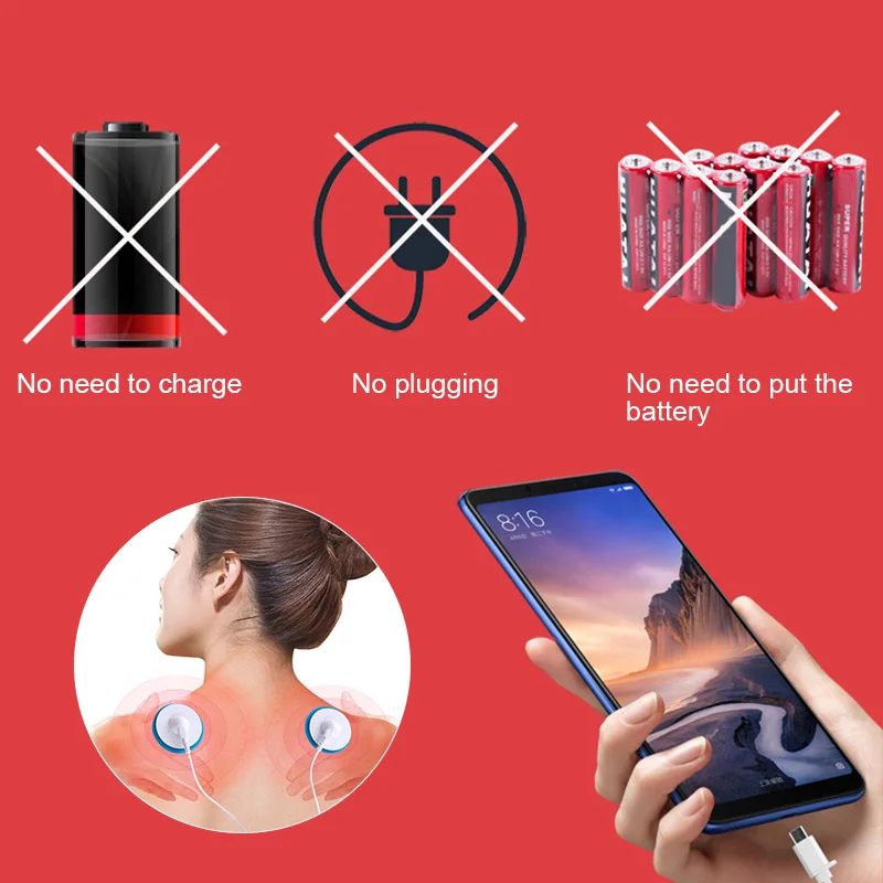 Portable Mini Massager Electronic Pulse Muscles Stimulator Vibration Pad for Office Travel Home SDFA88
Portable Mini Massager Electronic Pulse Muscles Stimulator Vibration Pad for Office Travel Home SDFA88