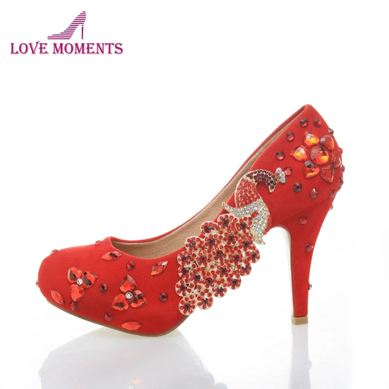 Red Flock Rhinestone Wedding Shoes Phoenix Bridal Dress Shoes Cinderella Prom Party High Heels Mother of the Bride Shoes
Red Flock Rhinestone Wedding Shoes Phoenix Bridal Dress Shoes Cinderella Prom Party High Heels Mother of the Bride Shoes