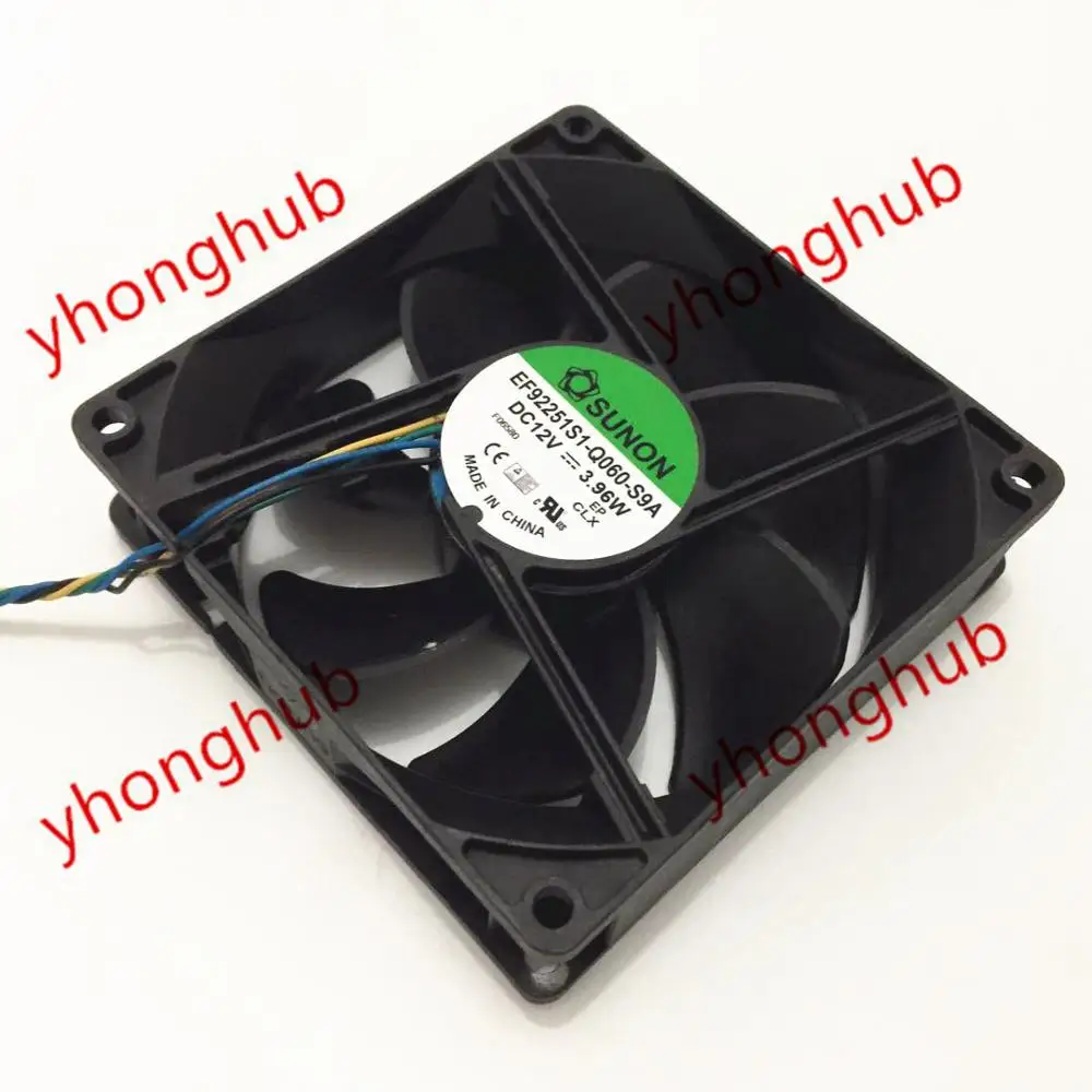 SUNON EF92251S1-Q060-S9A Сервер охлаждающий вентилятор AC/DC 12V 3 96 W Размеры: 90x90x25 мм 4-провод |