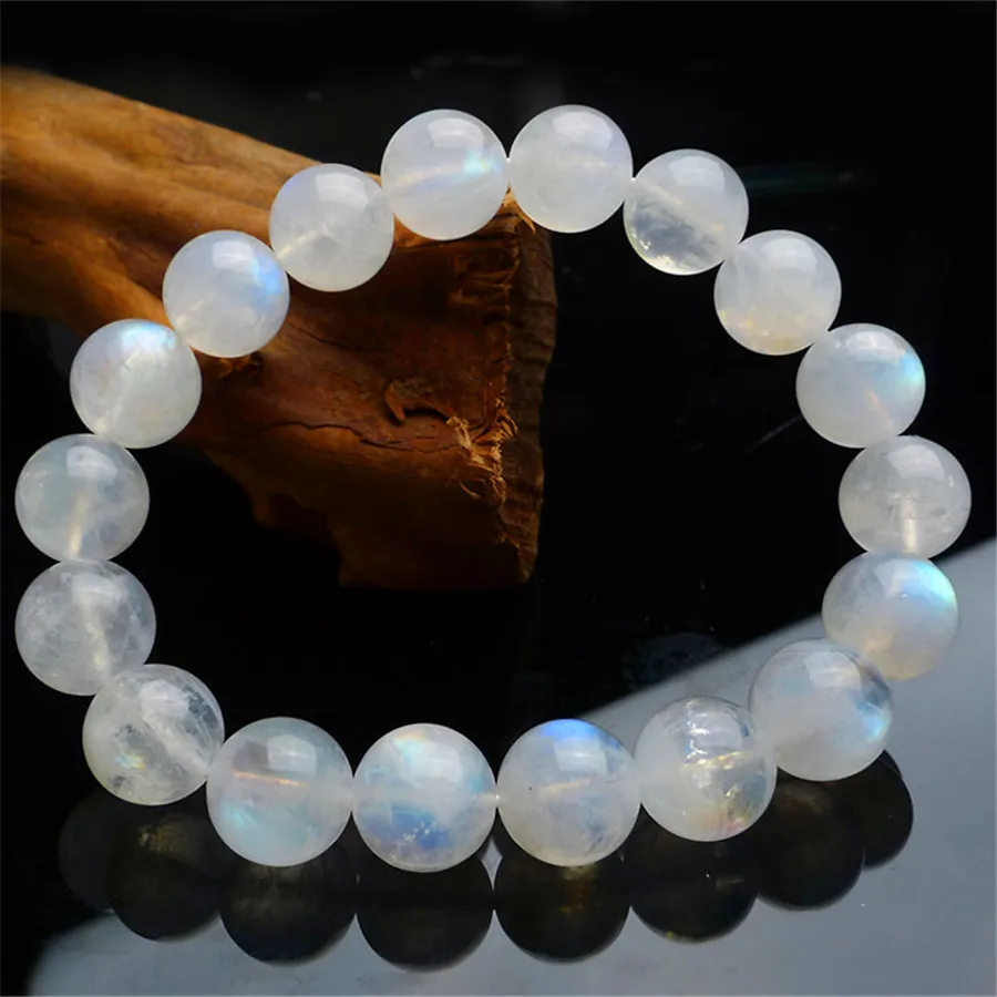 Natural Blue Light Moonstone Round Beads Bracelet 11mm Women Crystal Blue Moonstone Clear Round Beads Bracelet AAAAA
Natural Blue Light Moonstone Round Beads Bracelet 11mm Women Crystal Blue Moonstone Clear Round Beads Bracelet AAAAA