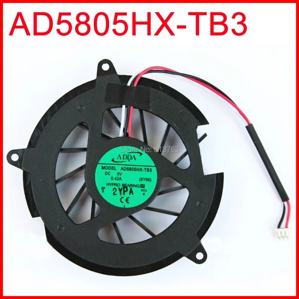 New AD5805HX-TB3 XY86 DC5V 0.42A Fan For HP C300 C500 V5000 V5100 V5200 DV5000 DV5100 DV5200 G5000 DV8000 CPU Cooling Fan
New AD5805HX-TB3 XY86 DC5V 0.42A Fan For HP C300 C500 V5000 V5100 V5200 DV5000 DV5100 DV5200 G5000 DV8000 CPU Cooling Fan