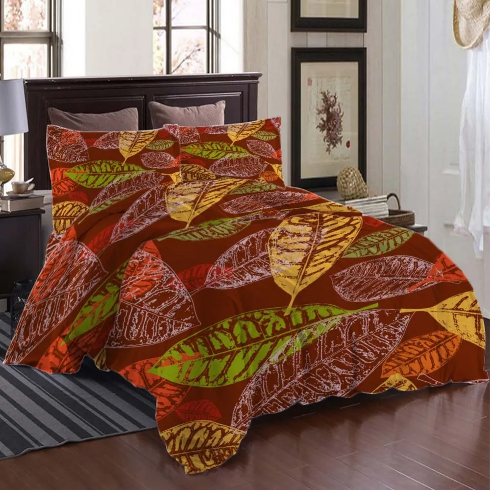 Leaf veins print Bedding Quilt Cover Duvet Cover Set Pillowcase Microfiber Soft Comforter Bedroom Single Queen King
Leaf veins print Bedding Quilt Cover Duvet Cover Set Pillowcase Microfiber Soft Comforter Bedroom Single Queen King