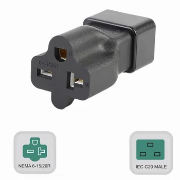 IEC320 C20 TO 6-15/20R AC Power Adapter.C20 Male 20Amp to Nema 6-20R Female Connector
IEC320 C20 TO 6-15/20R AC Power Adapter.C20 Male 20Amp to Nema 6-20R Female Connector