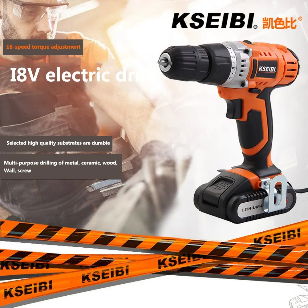 USB KSEIBI Small Electric Drill Cooling Fast Speed Switch High Precision Chuck Charging Drill 18 Gear Adjustment Hand Drill
USB KSEIBI Small Electric Drill Cooling Fast Speed Switch High Precision Chuck Charging Drill 18 Gear Adjustment Hand Drill