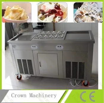 Free Shipping Double square pan ice cream maker roll machine; Yogurt fried machine with refrigerated cabinet
Free Shipping Double square pan ice cream maker roll machine; Yogurt fried machine with refrigerated cabinet
