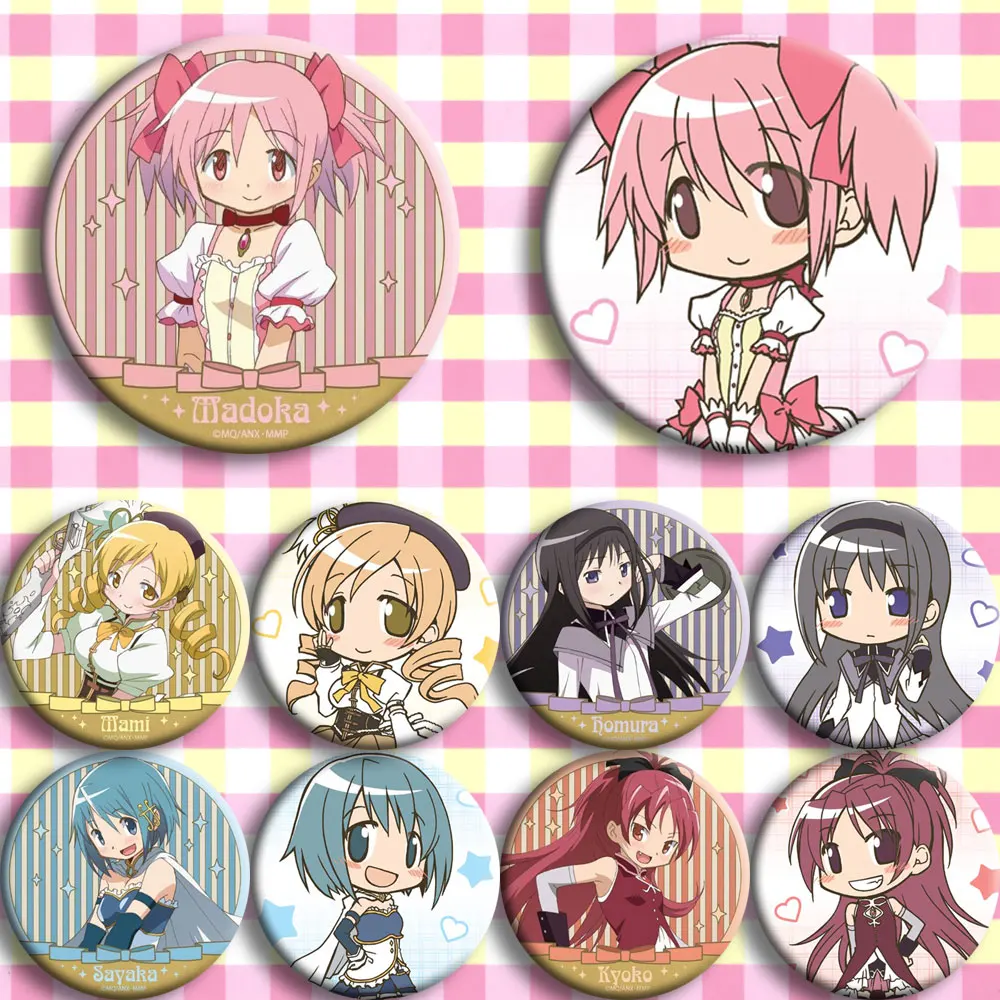 Japan Anime Puella Magi Madoka Magica Cosplay Badge 58mm Cartoon Brooch Pins Collection Bags Badges For Backpacks Button gifts
Japan Anime Puella Magi Madoka Magica Cosplay Badge 58mm Cartoon Brooch Pins Collection Bags Badges For Backpacks Button gifts