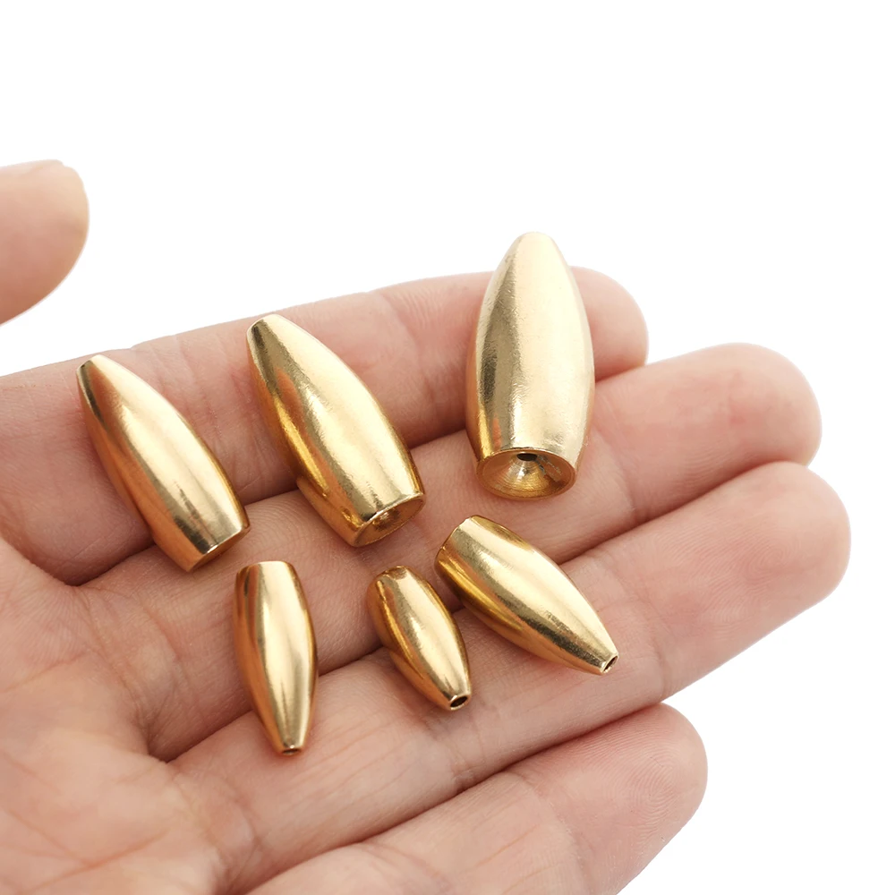 3Pcs 3.5/5/7/10/14/21g Bullet Shape Lead Sinker Fishing Copper Sinkers Flipping/Worm Weights Fishing Accessories
3Pcs 3.5/5/7/10/14/21g Bullet Shape Lead Sinker Fishing Copper Sinkers Flipping/Worm Weights Fishing Accessories