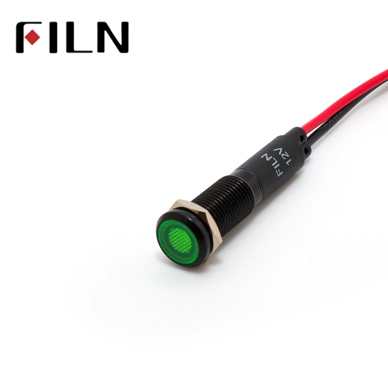 8mm 12v indicator light