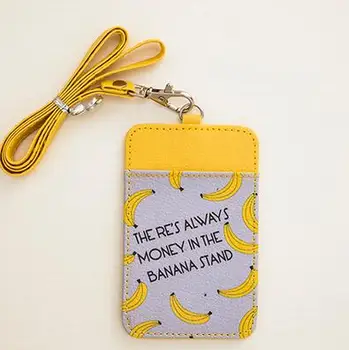 New Arrival Cartoon Fruit Banana PU ID Business Card Work Card Badge Holder with Neck Lanyard For Men Women
New Arrival Cartoon Fruit Banana PU ID Business Card Work Card Badge Holder with Neck Lanyard For Men Women