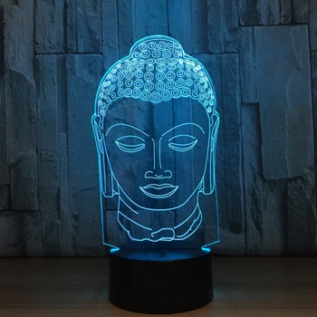3D Night Light 7 Colorful Usb Buddha Head Modelling Creative Lamparas Buddhism Table Lamp Led Sleep Lighting For Home Decor Gift
3D Night Light 7 Colorful Usb Buddha Head Modelling Creative Lamparas Buddhism Table Lamp Led Sleep Lighting For Home Decor Gift