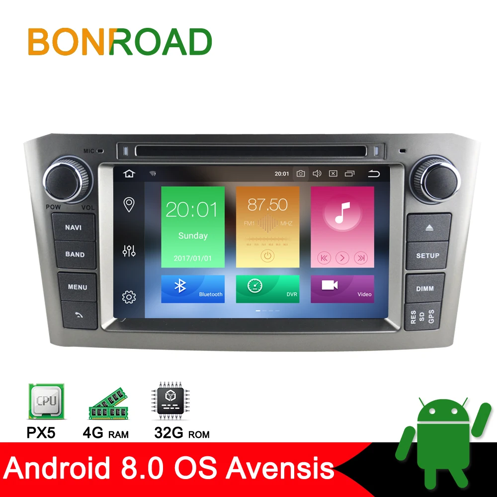 Bonroad 2Din Android 8.0 Car Multimedia Player For Toyota Avensis/T25 2003-2008 Radio DVD GPS Navigation Video with Radio RDS
Bonroad 2Din Android 8.0 Car Multimedia Player For Toyota Avensis/T25 2003-2008 Radio DVD GPS Navigation Video with Radio RDS