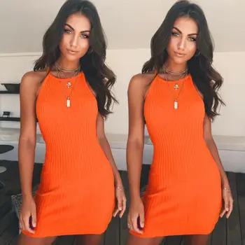 Women Summer Dress Hot Sexy Sleeveless Bodycon Halter Cotton Party Evening Ladies Casual Short Mini Party Dress Girls
Women Summer Dress Hot Sexy Sleeveless Bodycon Halter Cotton Party Evening Ladies Casual Short Mini Party Dress Girls