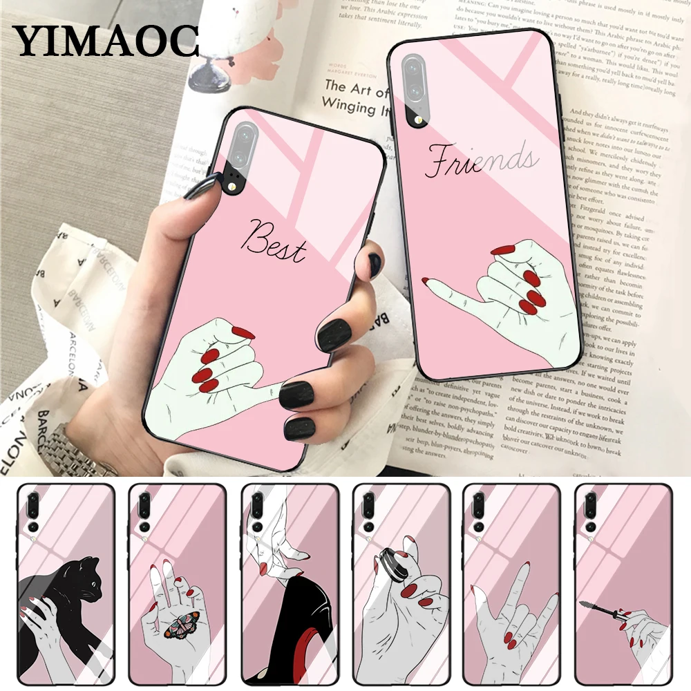 YIMAOC best friend Glass Case for Huawei P10 lite P20 Pro P30 P Smart honor 7A 8X 9 10 Y6 Mate 20
YIMAOC best friend Glass Case for Huawei P10 lite P20 Pro P30 P Smart honor 7A 8X 9 10 Y6 Mate 20