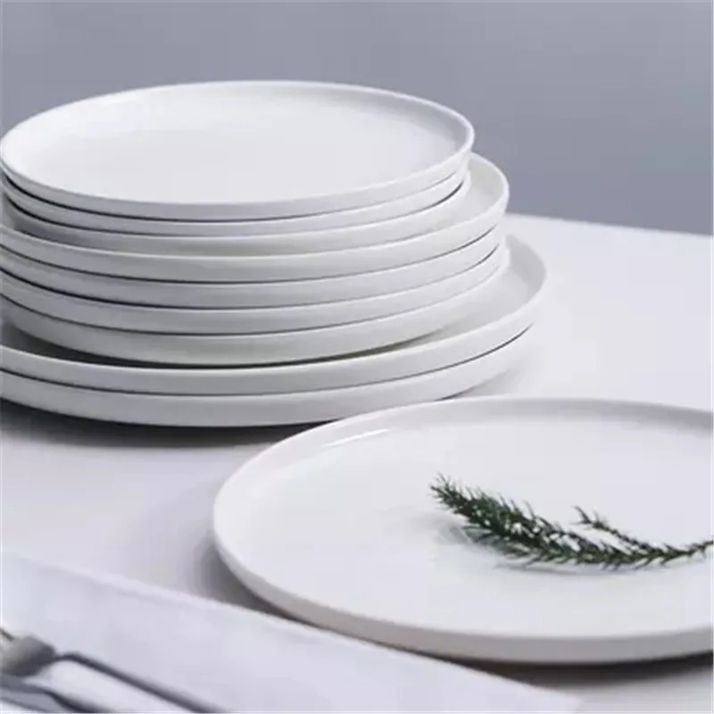KINGLANG Round flat tableware ceramic home Western dish steak dish dessert plate snack plate
KINGLANG Round flat tableware ceramic home Western dish steak dish dessert plate snack plate