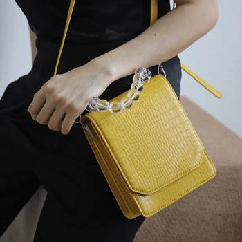 Luxury Handbags Women Bags Designer Crocodile Pattern Acrylic Ball Small Flap Box Bag Casual Clutch Bag Women
Luxury Handbags Women Bags Designer Crocodile Pattern Acrylic Ball Small Flap Box Bag Casual Clutch Bag Women