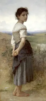 TOP ART Bouguereau - Nice beauty Young Shepherdess with sheep 100% hand painted oil painting on canvas free shipping
TOP ART Bouguereau - Nice beauty Young Shepherdess with sheep 100% hand painted oil painting on canvas free shipping