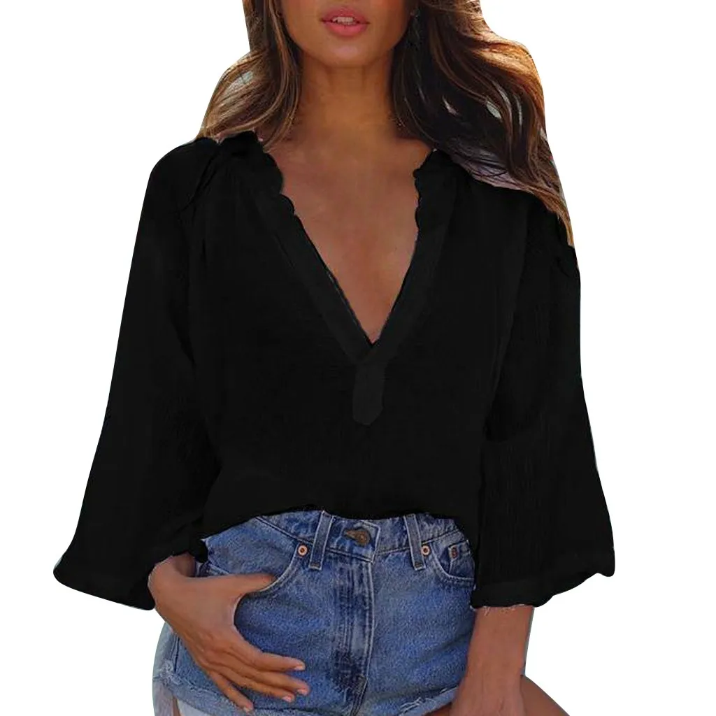 Women Clothes 2019 V Neck Loose Plain Shirt Ladies Batwing Casual Summer T Shirt Women New Arrivals Multicolor Top Plus Size Top
Women Clothes 2019 V Neck Loose Plain Shirt Ladies Batwing Casual Summer T Shirt Women New Arrivals Multicolor Top Plus Size Top