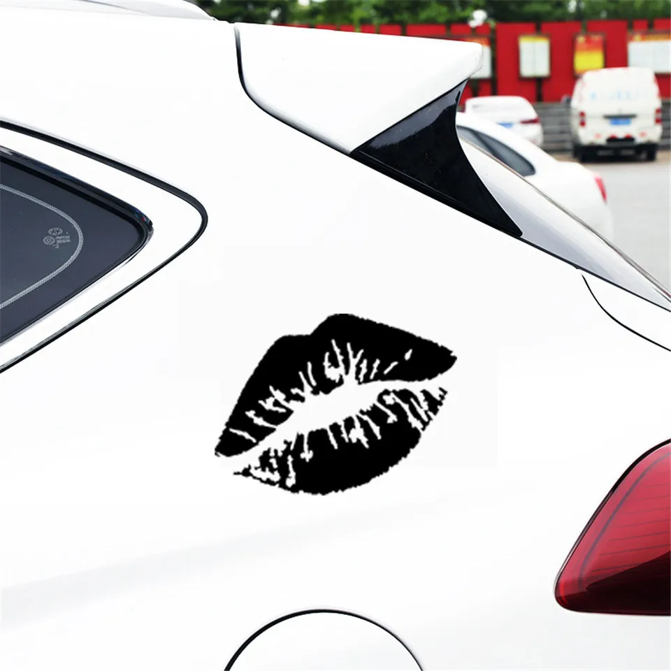 Kiss Marks Vinyl Car Stickers Decals Window Decoration Motorcycle Accessories Car styling Car Creative Fashion sticker 107 (3)