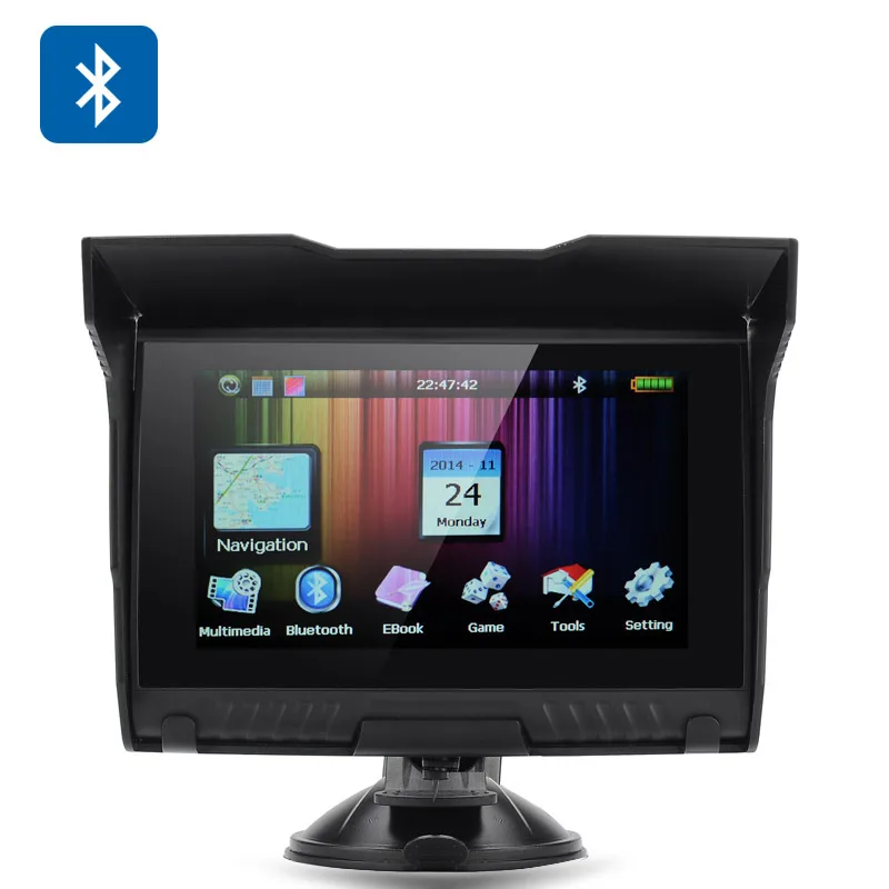TOPSOURCE 5" IP67 Waterpoof Motorcycle gps Navigation Car gps navigator 2017 NEW 2 IN 1 Android 4.4.2 WIFI 512M 8GB Bluetooth
TOPSOURCE 5" IP67 Waterpoof Motorcycle gps Navigation Car gps navigator 2017 NEW 2 IN 1 Android 4.4.2 WIFI 512M 8GB Bluetooth