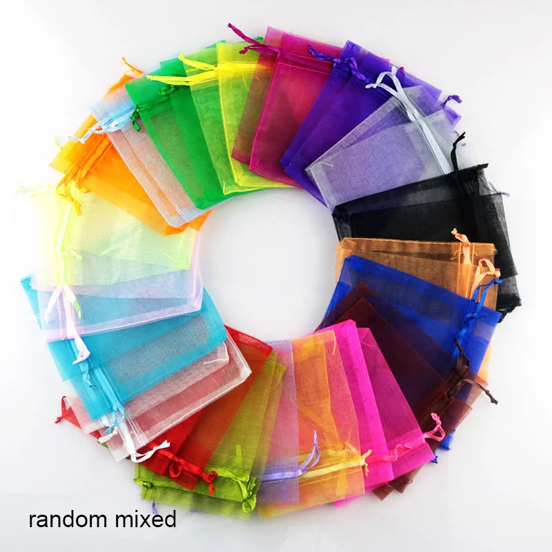 100 Pcs /pack 24 Colors Organza Bag Jewelry Package Fondant Candy Biscuits Bags Household Wedding party Gift Packing bag
100 Pcs /pack 24 Colors Organza Bag Jewelry Package Fondant Candy Biscuits Bags Household Wedding party Gift Packing bag