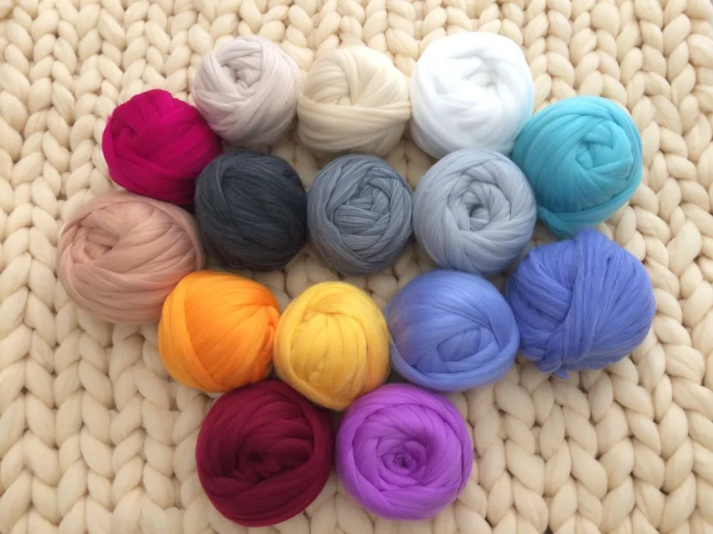 New Chunky Knit Blanket Yarn Super Soft Bulk Roving Merino Wool Yarn Alternative Blanket Scarf Sweater Hand Knitting Yarn 250g
New Chunky Knit Blanket Yarn Super Soft Bulk Roving Merino Wool Yarn Alternative Blanket Scarf Sweater Hand Knitting Yarn 250g