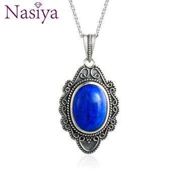 NASIYA Classic Oval Lapis Necklace 925 Sterling Silver Jewelry For Women Party Valentine Anniversary Birthday Gifts Fine Jewelry
NASIYA Classic Oval Lapis Necklace 925 Sterling Silver Jewelry For Women Party Valentine Anniversary Birthday Gifts Fine Jewelry