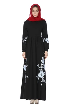 2019 fashion new hot style women's long-sleeved dress, a plus-size Muslim embroidered dress
2019 fashion new hot style women's long-sleeved dress, a plus-size Muslim embroidered dress