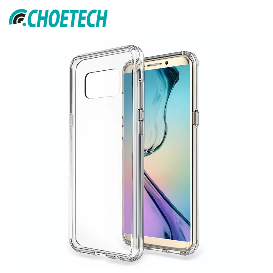 CHOETECH Crystal Clear Slim Hybrid TPU Bumper And Acrylic Back Cover Anti-scratch Protective Case For Samsung Galaxy S8 Plus
CHOETECH Crystal Clear Slim Hybrid TPU Bumper And Acrylic Back Cover Anti-scratch Protective Case For Samsung Galaxy S8 Plus