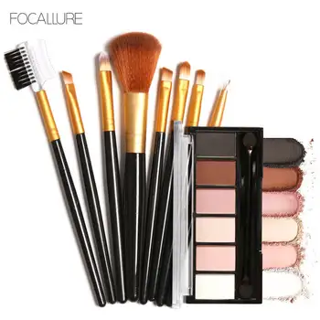 Focallure 6 Colors Shimmer Matte Eyeshadow Palette 8pc Black Gold Brush Makeup Set Kit Beauty Cosmetic
Focallure 6 Colors Shimmer Matte Eyeshadow Palette 8pc Black Gold Brush Makeup Set Kit Beauty Cosmetic