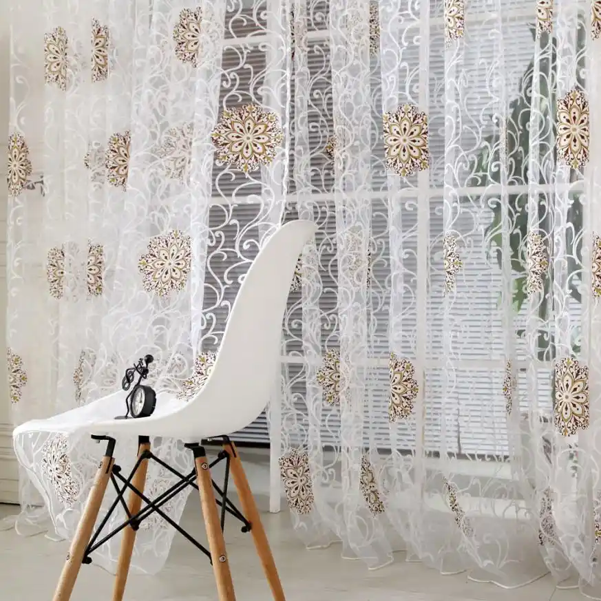 Tenske Art Background Curtain Partition Window Curtain Floor To