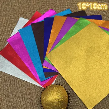 

6000Pcs/Lot 10*10cm 3.93"x3.93" Square Colorful Tin Foil Multi Colored Foil Wrapper For Chocolates Sweetmeats Package Paper