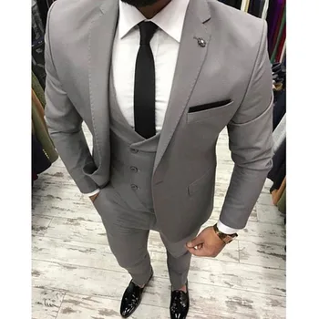 2017 New Grey Men Suit Slim Fit 3 Pieces Skinny Tuxedo gray mens Suits Custom Groom Blazer Terno Masculino Jacket+Pant+Vest
2017 New Grey Men Suit Slim Fit 3 Pieces Skinny Tuxedo gray mens Suits Custom Groom Blazer Terno Masculino Jacket+Pant+Vest