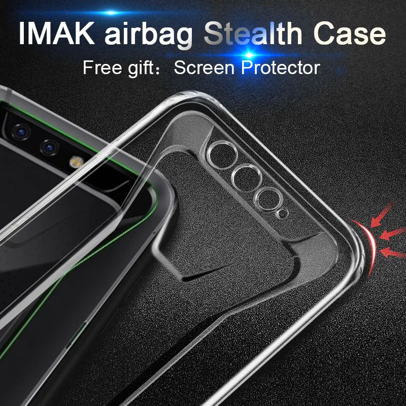 Xiaomi Blackshark Case IMAK Airbag Stealth Soft Transparent Clear TPU Case for Blackshark Gaming Phone with film
Xiaomi Blackshark Case IMAK Airbag Stealth Soft Transparent Clear TPU Case for Blackshark Gaming Phone with film