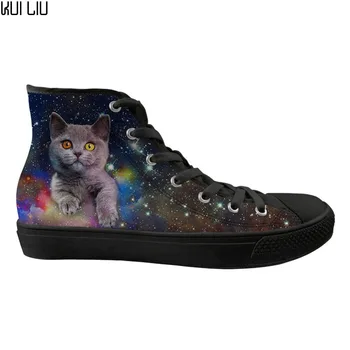 Customized Kawaii Cat Pet Prints Classic High Top Women Flats Canvas Shoes Ladies Galaxy Lace-up Vulcanized Shoes Woman Casual
Customized Kawaii Cat Pet Prints Classic High Top Women Flats Canvas Shoes Ladies Galaxy Lace-up Vulcanized Shoes Woman Casual