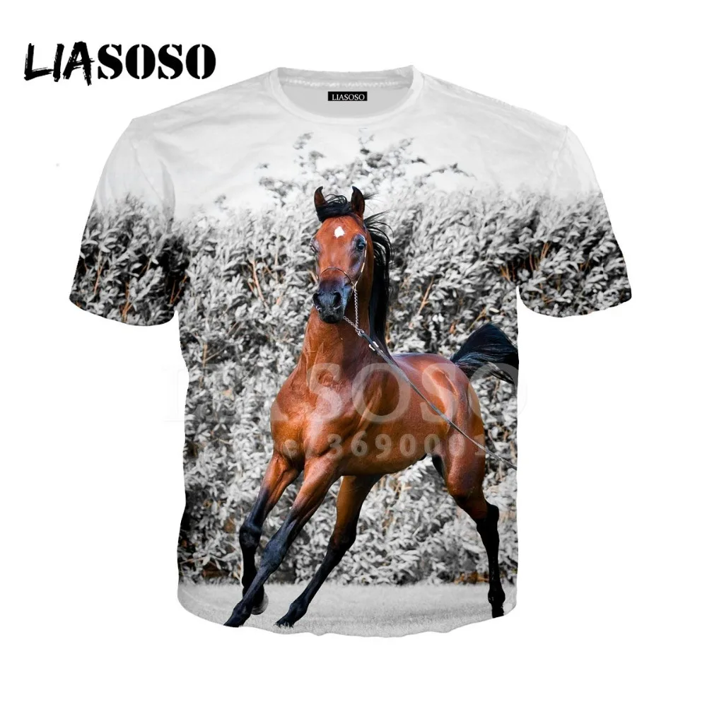 LIASOSO 2018 3D Print Women Men Robust Horses Snow Anime Horse Animals Tshirt Summer T-shirt Hip Hop Pullover Short Sleeve X0894
LIASOSO 2018 3D Print Women Men Robust Horses Snow Anime Horse Animals Tshirt Summer T-shirt Hip Hop Pullover Short Sleeve X0894