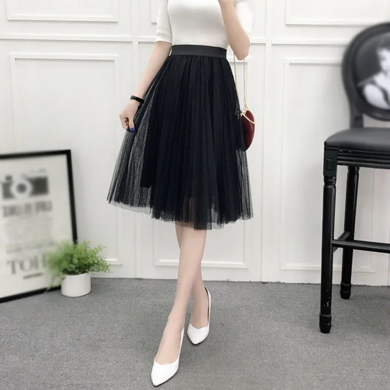 ETOSELL Women's Tulle Skirts Vintage Pleated Knee-Length Skirts Elegant Elastic High Waist Multi-Layer Mesh Tutu Skirt
ETOSELL Women's Tulle Skirts Vintage Pleated Knee-Length Skirts Elegant Elastic High Waist Multi-Layer Mesh Tutu Skirt