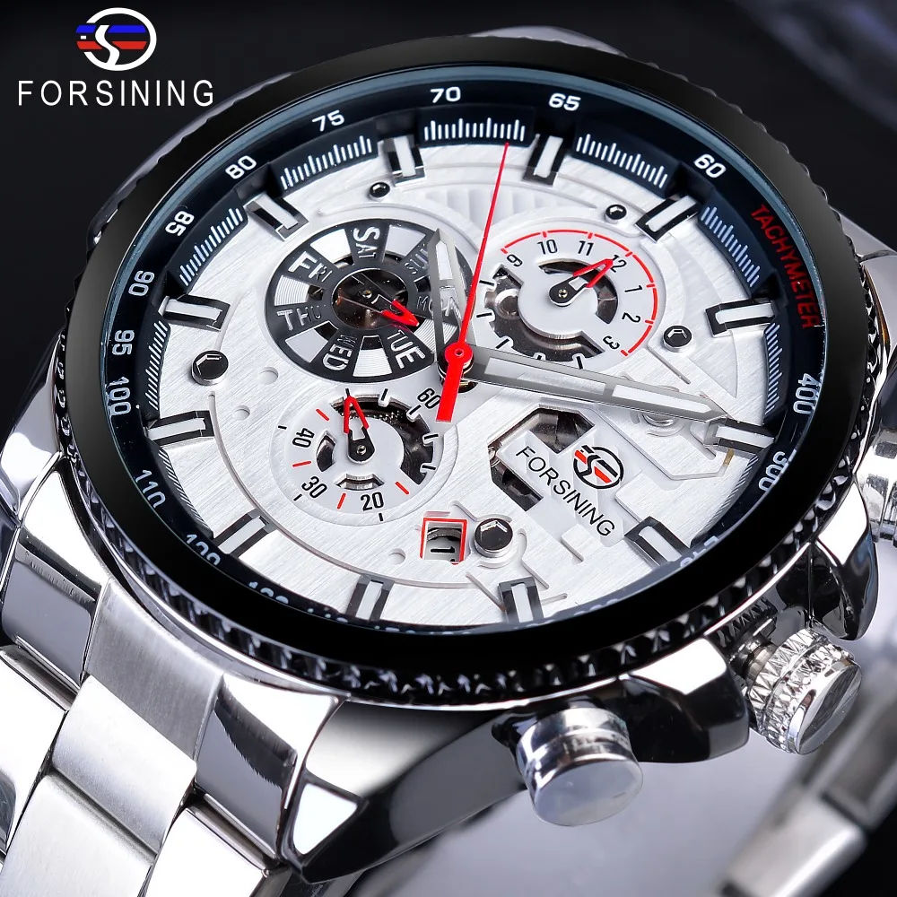 Forsining 3 Dial Sport Fashion Racing Designer Multifunction Calendar Luminous Hands Mens Automatic Wrist Watch Top Brand Luxury
Forsining 3 Dial Sport Fashion Racing Designer Multifunction Calendar Luminous Hands Mens Automatic Wrist Watch Top Brand Luxury
