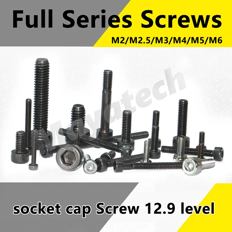 10pcs 12.9 High strength M4/M5/M6 allen socket head screw Hexagon Socket Head Cap Screws Hex Screw carbon steel | Игрушки и хобби