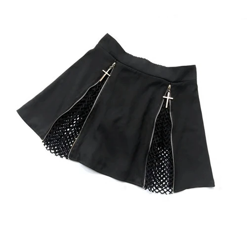 Japanese dark black cool punk goth gothic cross howllow out girl's mini skirt hot sexy nigh club women's skirt
Japanese dark black cool punk goth gothic cross howllow out girl's mini skirt hot sexy nigh club women's skirt