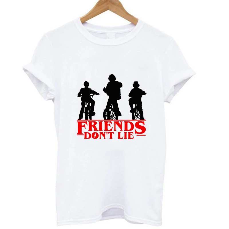 Summer Stranger Things Top Short Sleeves Shirt Friends Don't Lie Casual Tops T-Shirt for Women Lady Girls
Summer Stranger Things Top Short Sleeves Shirt Friends Don't Lie Casual Tops T-Shirt for Women Lady Girls
