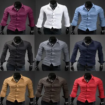 Nice Casual Mens Shirt Spring Autumn New Fashion Men Shirts tide-korean Cotton Slim Pure Color Men Long Sleeve Joker Shirt
Nice Casual Mens Shirt Spring Autumn New Fashion Men Shirts tide-korean Cotton Slim Pure Color Men Long Sleeve Joker Shirt