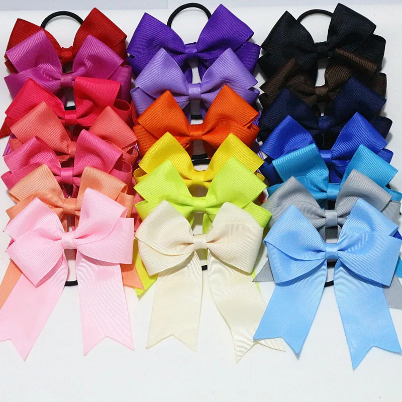 4.5'' Solid Grosgrain Ribbon Bowknot Elastic Rubber Band Ponytail Holder Ribbon Bow Tie Hair Bands
4.5'' Solid Grosgrain Ribbon Bowknot Elastic Rubber Band Ponytail Holder Ribbon Bow Tie Hair Bands