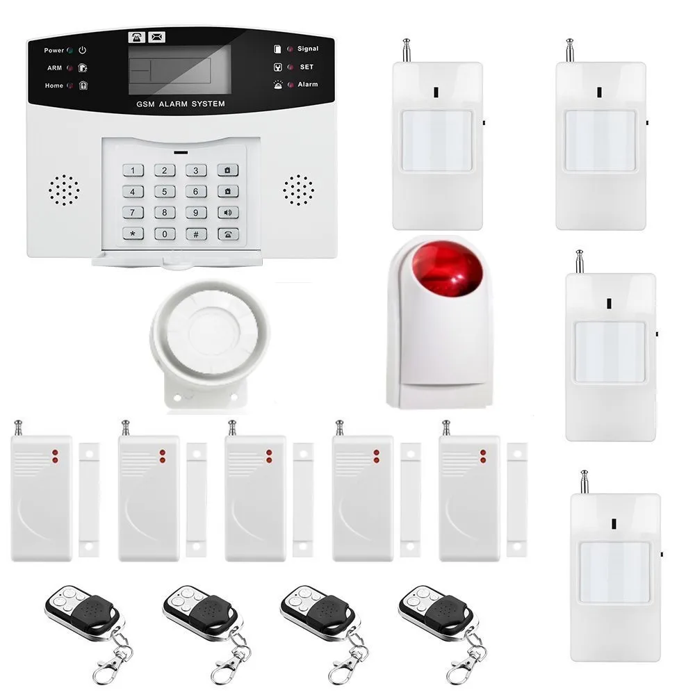 SmartYIBA Home Security GSM Alarm System Kit SMS Alert Professional Wireless Remote Control Intelligent LED Display Voice Prompt
SmartYIBA Home Security GSM Alarm System Kit SMS Alert Professional Wireless Remote Control Intelligent LED Display Voice Prompt