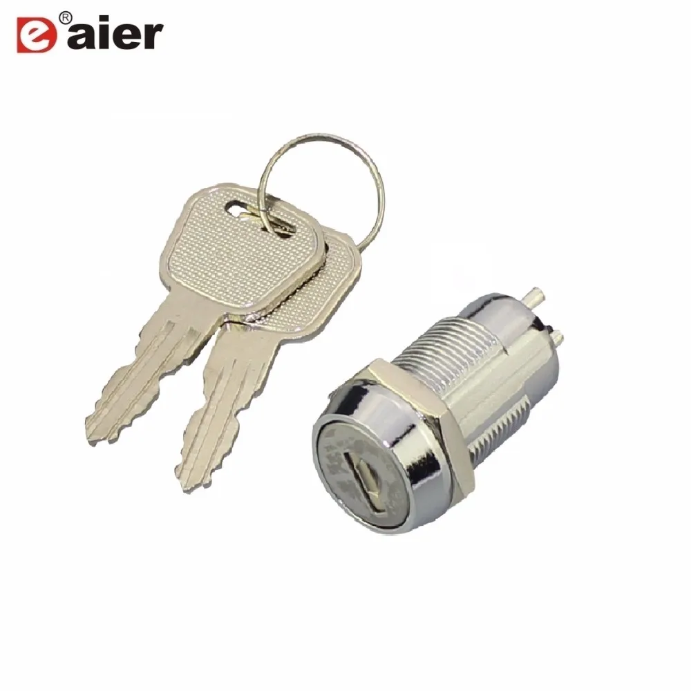 1PCS 19mm Key Switch 2 Position ON-OFF Key Pulled On Both Position 2PIN 2A 250VAC 4A 28VDC Metal Switches+2 Keys 40.3mm Length
1PCS 19mm Key Switch 2 Position ON-OFF Key Pulled On Both Position 2PIN 2A 250VAC 4A 28VDC Metal Switches+2 Keys 40.3mm Length