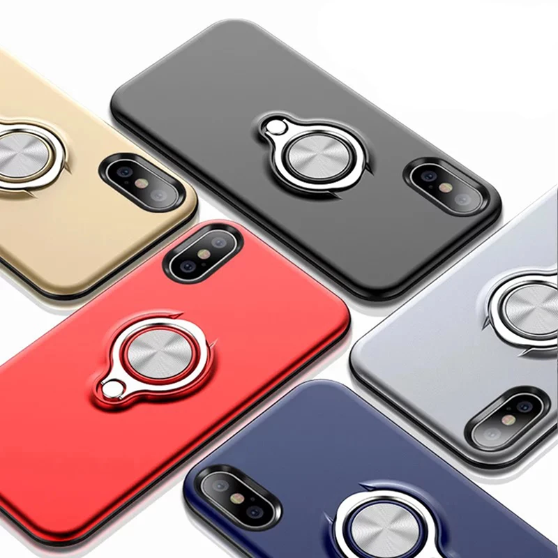 For iPhone X XR XS Max 6S 7 8 Plus 5 5S SE Magnetic Finger Ring Holder Case Mobile Metal Ring Bracket Rotating Magnet PhoneCover
For iPhone X XR XS Max 6S 7 8 Plus 5 5S SE Magnetic Finger Ring Holder Case Mobile Metal Ring Bracket Rotating Magnet PhoneCover