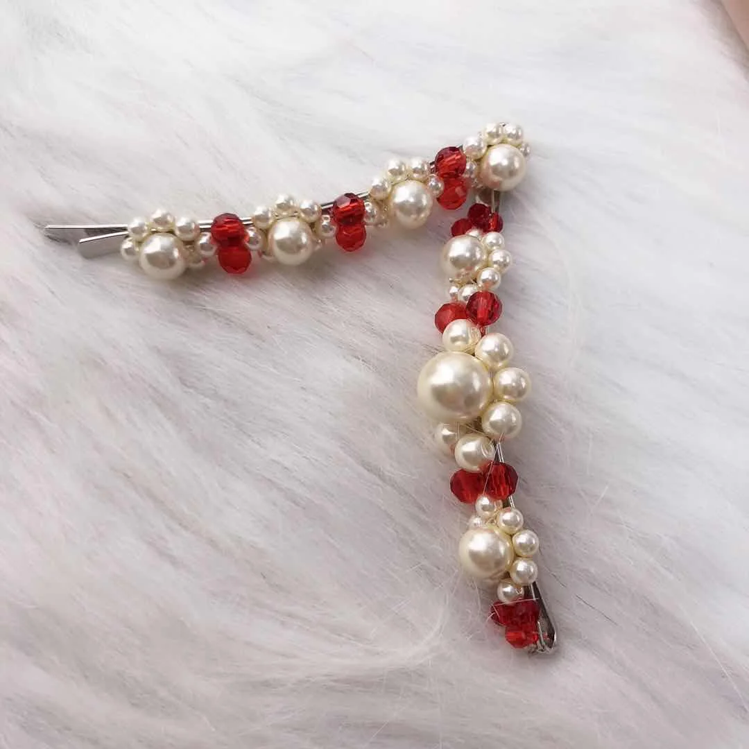 Simon Pearl Hair Clip Instagram Net Star Hand-woven Clip Headdress Pearl Crystal Side Clipins Hair Jewelry
Simon Pearl Hair Clip Instagram Net Star Hand-woven Clip Headdress Pearl Crystal Side Clipins Hair Jewelry
