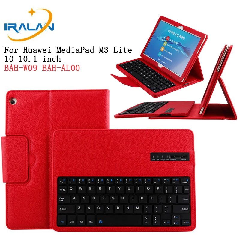 Case For Huawei MediaPad M3 Lite 10 BAH-W09 BAH-AL00 10.1 inch Wireless Bluetooth Detachable Keyboard PU Leather Flip Cover+Film
Case For Huawei MediaPad M3 Lite 10 BAH-W09 BAH-AL00 10.1 inch Wireless Bluetooth Detachable Keyboard PU Leather Flip Cover+Film